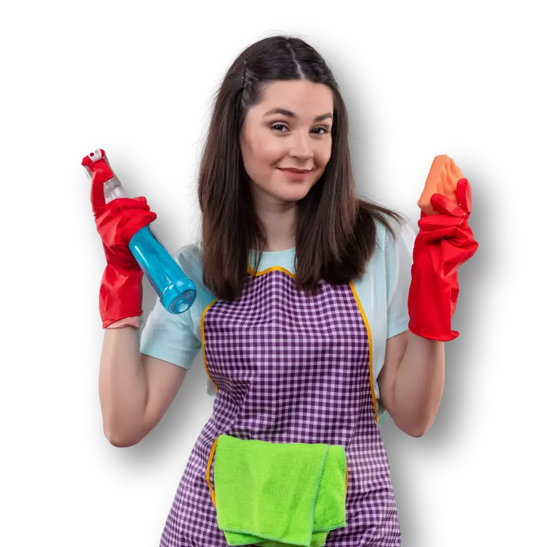 main image of the cleaning service girl's website